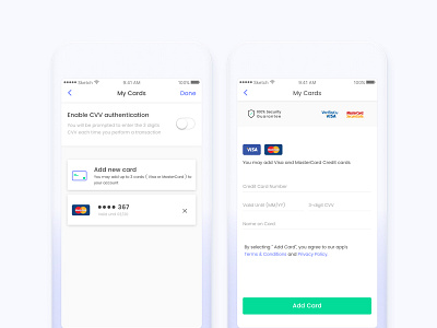 MyCard Screen cc ui credit card credit card mobile ui credit card screen credit card ui
