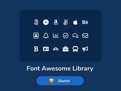 Free Font Awesome Libary Sketch