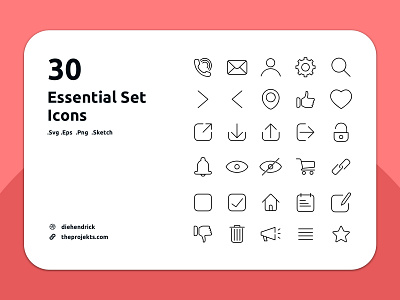 Free Essential Icons set essential icon set flat icons free icons outline icon outline icons outline icons set