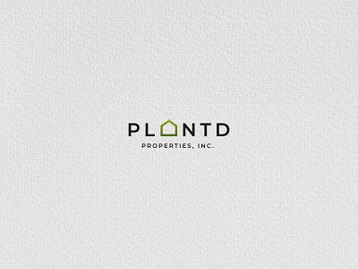 Planted creative design home house logo logodesign property developer realestate