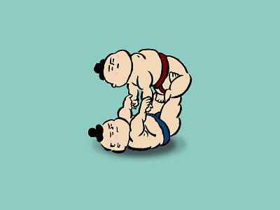 sumo wrestler 16 battleromerospecial human illustration man sumo sumowrestler wrestler