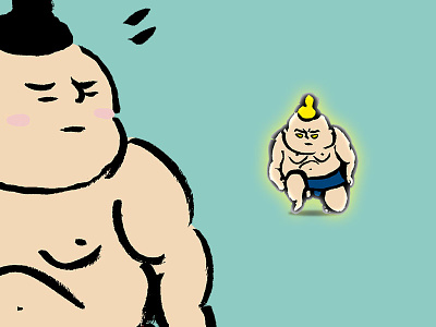 sumo wrestler 23 awakening human illustration man sumo sumowrestler wrestler