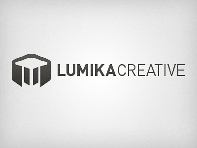 Lumika clean gray grunge logo san serif