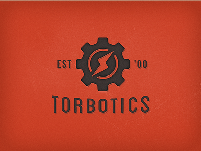 Torbotics Logo v2 badge bolt gear logo logoforms