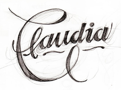 Claudia claudia lettering name
