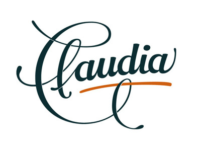 Claudia claudia lettering name