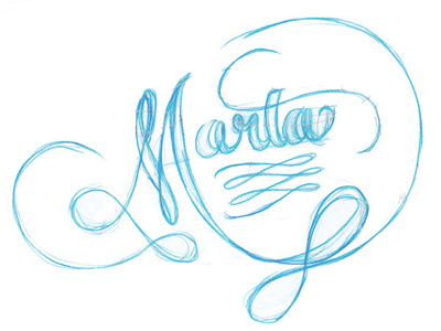 Marta sketch lettering marta name sketch