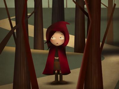 Red Riding Hood character illustration kids