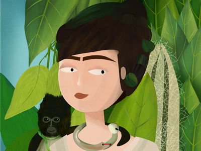 Frida art digital frida khalo illustration kids