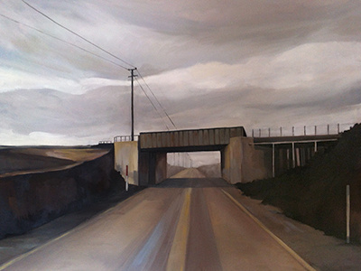 On the Road, Arizona arizona art illustration oil painting road