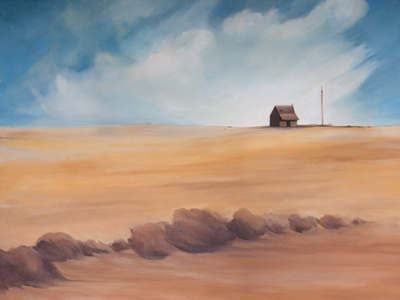 Lonely Lands landscape oil