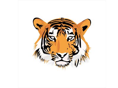Tiger Digital Art design graphic design illustration illustration art tiger vector