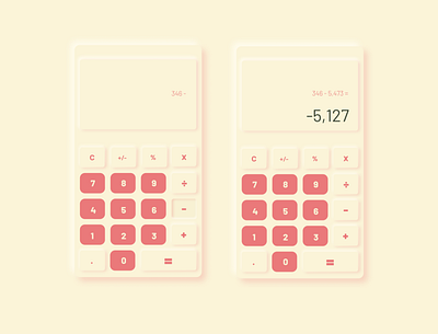 Daily UI 004 calculator ui daily ui daily ui 004 dailyui004 dailyuichallenge design neumorphism