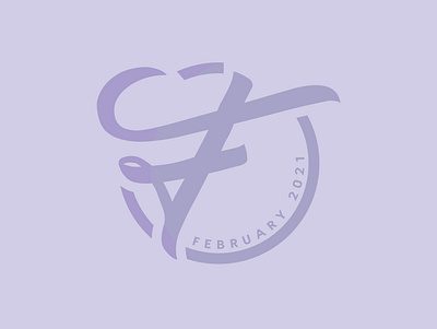 February initiallogo lettering logodesign logotype