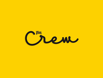 The Crew branding flat initiallogo lettering logo logo design logodesign logotype minimal typography