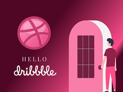 Dribbble intro shot dribbble intro figma firstshot illustraion