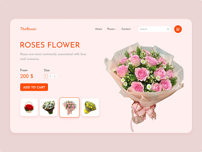 Website Flower design designtek flower flower illustration flower logo flowershop gift rose tekono