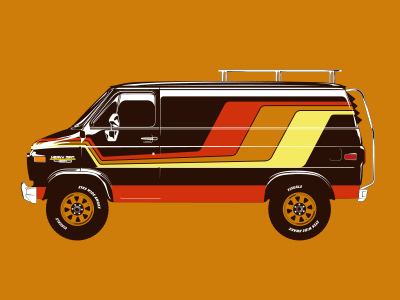 Brown 70's Van (Wizard Wagon)