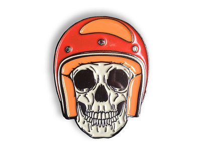 Helmet Skull Pin