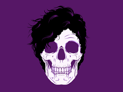 Prince Skull prince purple purple rain skull vector