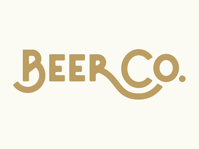 Beer Co. beer branding lettering typography