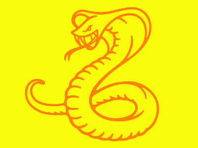 Cobra Snake cobra cobra snake illustration orange snake viper yellow