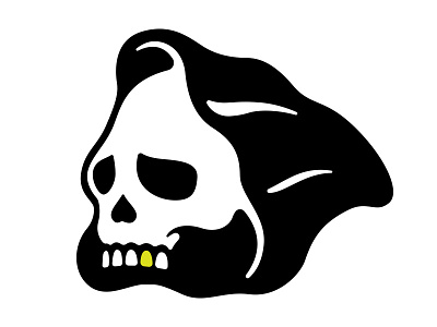 Grim Reaper gold tooth grim reaper illustraion reaper skull vector