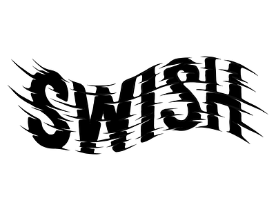 Swish font hand lettering hand made font lettering swish typography wave wave type wavy