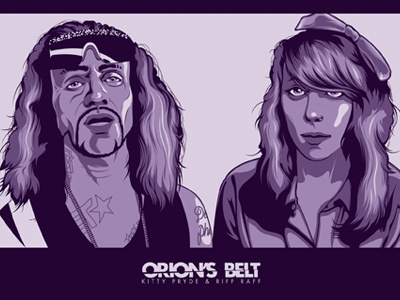 Orion S Belt Poster hip hop kitty pryde orions belt purple rap riff raff