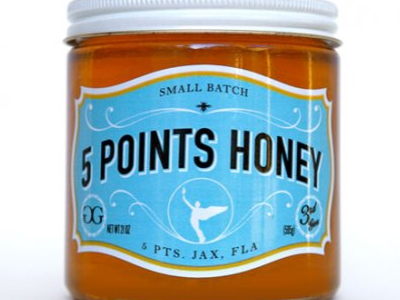 5 Points Honey honey package design retro vintage