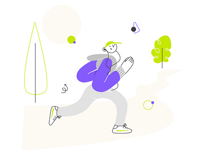Sport illustrations for app design illustration set sport ui uiillustration vector