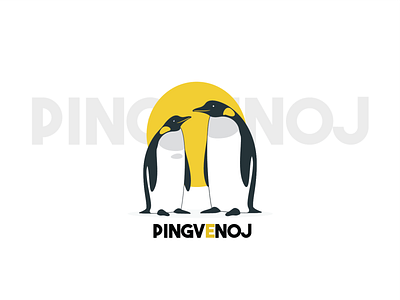 PINGVENOJ animation art design drawing font art illustraion illustration logo penguin penguins typogaphy