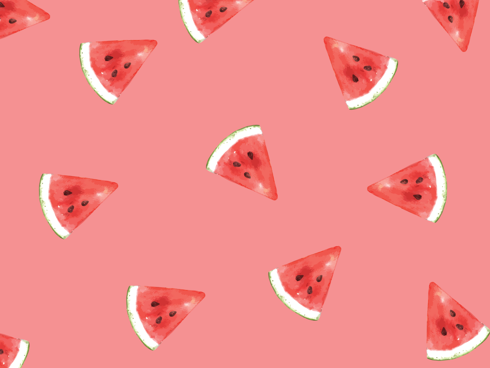 Premium Vector  Fresh fruits handmade background colorful vector wallpaper  seamless pattern with watermelon