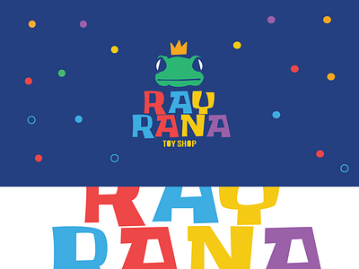 RAY RANA blue crown design drawing font art frog green illustration king rana ray red shop toy toy shop vector yellow