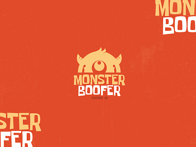 Monster Boofer branding design drawing font family illustraion illustration logo monster orange typogaphy vector