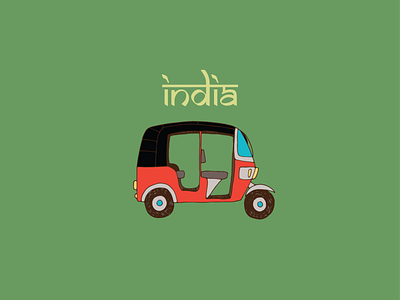 Auto rickshaw animation auto design drawing font art graphic design illustration mumbai typogaphy