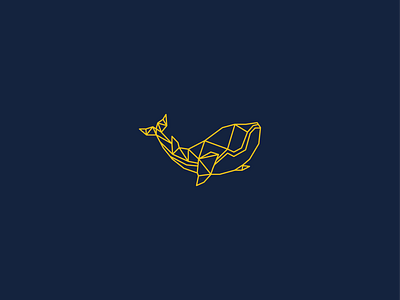 Whale linear illustration art blue design drawing illustration line art logo wallpaper whale yellow