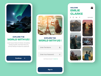 Travel Dairies App Concept