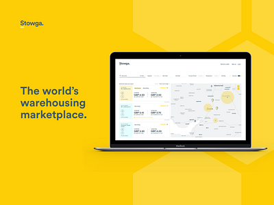 The world's warehousing marketplace advertising app logistics marketplace proptech uidesign warehouse webapp