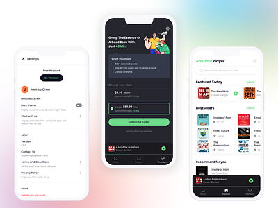 Aduiobooks App UI Design