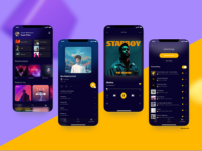 Music Player Mobile App UIUX figma mobileapp music musicplayer uidesign uiux
