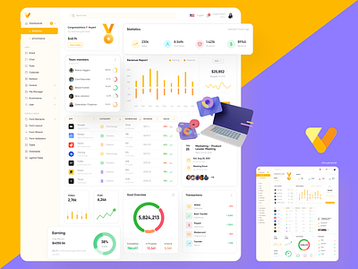 Analytics Dashboard Web App UIUX