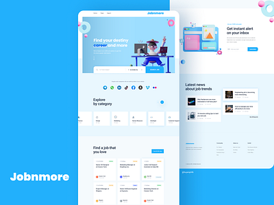 Jobnmore Landing Page UIUX