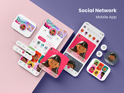 Social Network Mobile App UIUX