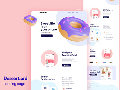 Dessert.ord UI/UX Landing page