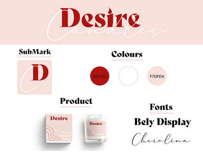 Desire Candles brand kit