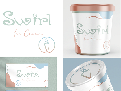 Swirl Ice Cream brand design branding design icecream logos packagedesign packaging