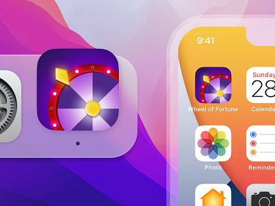 Wheel of Fortune App app logo ui ux