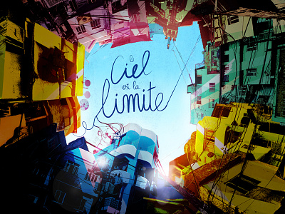 Le Ciel est la Limite cover illustration jacket illustration kids novel