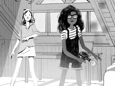 The Comet Guardians characterdesign childrenbook girls illustration illustrator lights teens